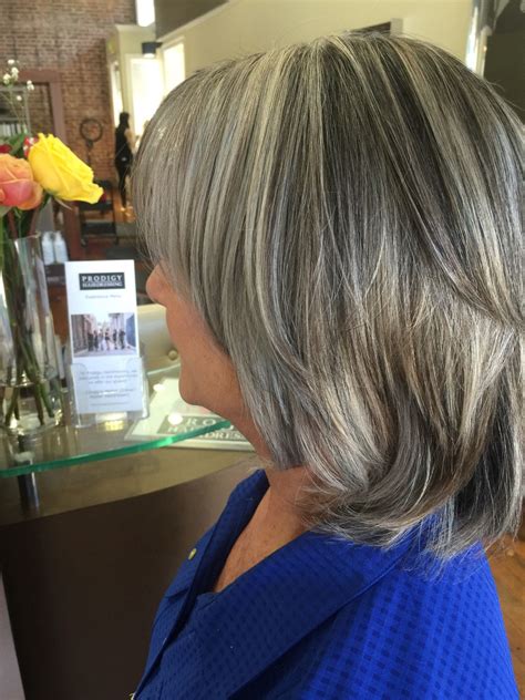 gray hair highlights and lowlights